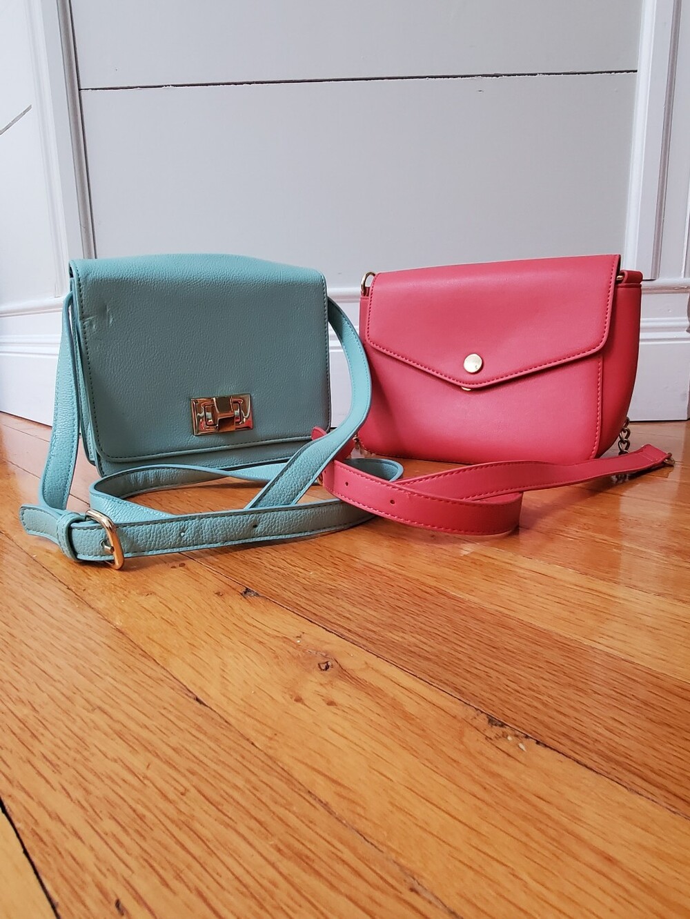 Forever 21 Mint and Coral Crossbody Duo